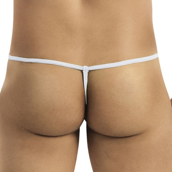White Mens Thong - Picture 2 of 2